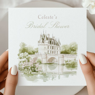 Elegante Chateau Franse Romantische Bruidsdouche Servet