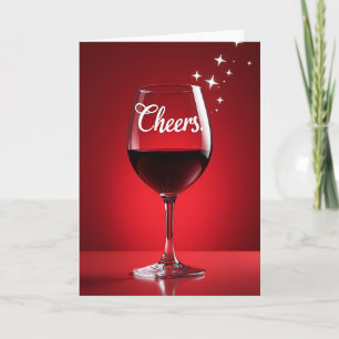 Elegante Cheers Verjaardagskaart Kaart