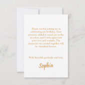 Elegante Cherry Blossom Verjaardag Dank u Kaarten (Achterkant)