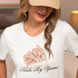 Elegante Chic Beauty Salon Nail Artist Manicurist T-shirt