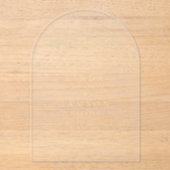 Elegante & Chic botanische kam monogram bruiloft Acryl Uitnodigingen (Voorkant)