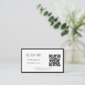 Elegante & Chic botanische kam monogram bruiloft Informatiekaartje (Staand voorkant)