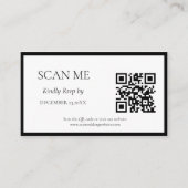 Elegante & Chic botanische kam monogram bruiloft Informatiekaartje (Voorkant)