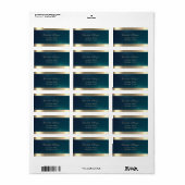 Elegante chic Gesofisticeerd,Groen Goud Etiket (Full Sheet)