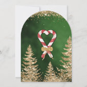 Elegante Chic Gold Glitter Pine Corporate Party Kaart (Achterkant)