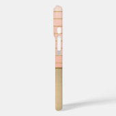 Elegante Chic Gold Lotus Gestreept Case-Mate iPhone Case (Achterkant / Links)