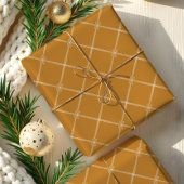 Elegante Chic Minimal Christmas Bow Ribbon Patroon Inpakpapier Vel