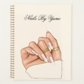 Elegante Chic Nail Salon Professionele Afspraak Planner (Voorkant)