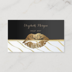 Elegante Chic Stijlvol,Zwart,Lippen Visitekaartje