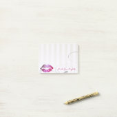 Elegante Chic Stijlvolle Meisjesachtige , Lippen Post-it® Notes (Op bureau)