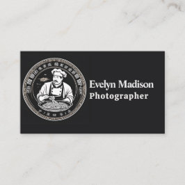 Elegante Chinese Chef's Logo met Traditional Visitekaartje