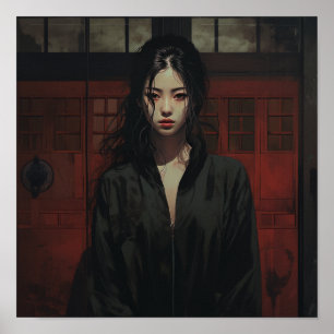 Elegante Chinese Vrouw, Intiem Portret 18 jaar Poster