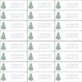 Élégante Chinoiserie Arbre de Noël Étiquettes de a (Devant)