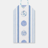 Elegante Chinoiserie Bauble gepersonaliseerde kers Cadeaulabel (Achterkant)