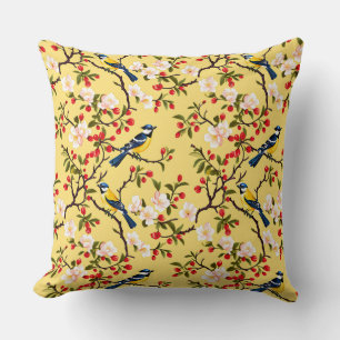 Elegante Chinoiserie Bird Kussen