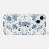 Elégante Chinoiserie Bleu Toile (Verso Horizontal)