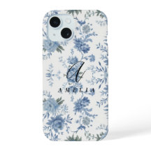 Elégante Chinoiserie Bleu Toile
