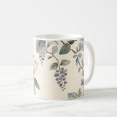 Elegante Chinoiserie Bloemen & Vogels Koffiemok (Voorkant rechts)