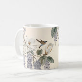 Elegante Chinoiserie Bloemen & Vogels Koffiemok (Voorkant links)