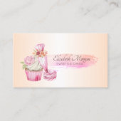 Elegante chique bakkerij gereedschap Piping Bag Bl Visitekaartje (Voorkant)