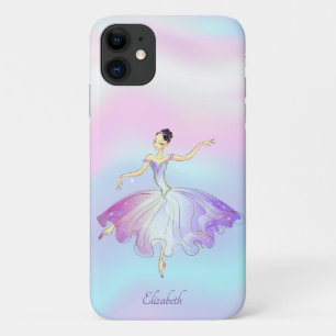 Elegante Chique Ballerina Regenboog Holografisch iPhone 11 Hoesje