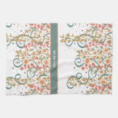 Elegante chique  bloemige aangepaste offerte stijl theedoek (Horizontaal)