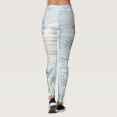 Elegante chique botanische vogel leggings (Achterkant)