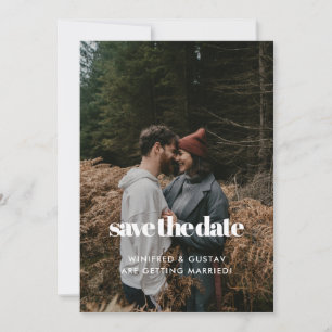 Elegante & chique Cream foto Save The Date