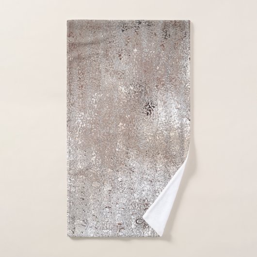 Elegante chique faux bruin goud sprankelende glitt bad handdoek (Handdoek)