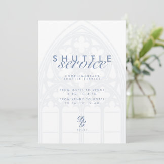 Elegante chique gotische trosshuttle service bord