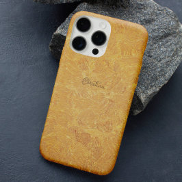 Elegante chique gouden motief embossing effect op iPhone 16 pro hoesje