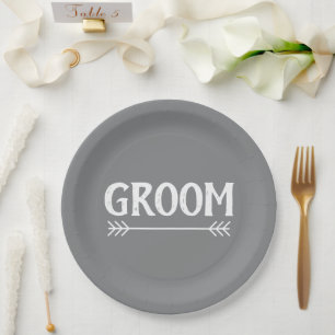elegante chique GROOM   Papieren Bordje