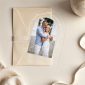 Elegante chique hand getrokken boog & lint boog fo acryl uitnodigingen