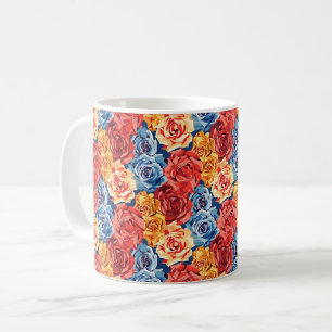 Elegante chique kleurrijke stijlvolle moderne roze koffiemok