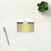 Elegante Chique Meisjesachtige Nep Gouden Lotus Post-it® Notes (Kantoor)