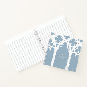 Elegante Chique Minimale Gotische Boog Typografie  Notitieboek