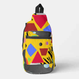 Elegante chique moderne geometrische stijl jongen sling bag