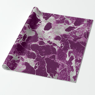 Elegante Chique Paarse Violet Abstract Patroon Cadeaupapier