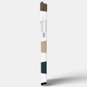 Elegante chique trendy moderne horizontale streep Case-Mate iPhone case (Achterkant / Links)