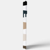 Elegante chique trendy moderne horizontale streep Case-Mate iPhone case (Achterkant / Rechts)