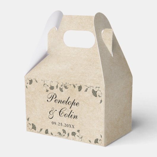 Elegante chique trouwbibliotheek dank u bedankdoosjes (Achterkant)