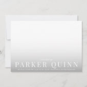 Elegante chique typografie foto geboorte aankondig aankondiging (Voorkant)