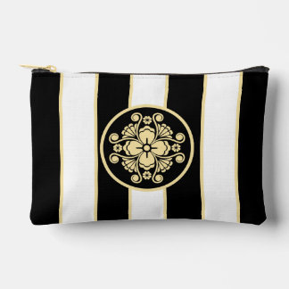 Elegante chique zwart-wit gouden strepen etui
