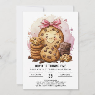 Elegante Chocolade Chique Cookies Verjaardag Kaart