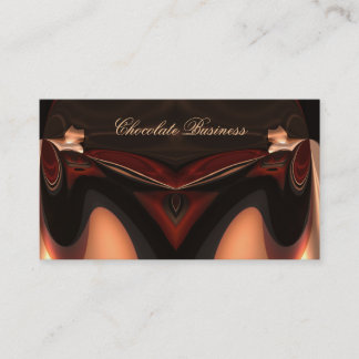 Elegante Chocolade Draai Crème Bruin Profiel Visitekaartje