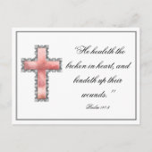 Elegante christelijke condoleance briefkaart (Voorkant)