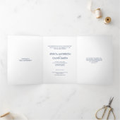 Elegante Christelijke foto bruiloft uitnodiging bl (Binnen)