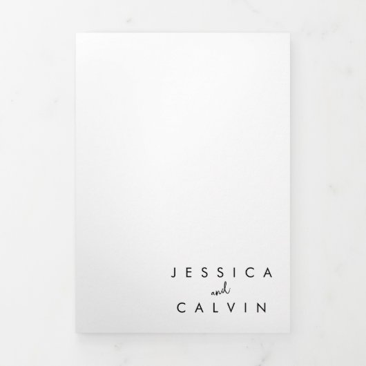 Elegante Christelijke Foto Trouw Uitnodiging Minim (Cover)