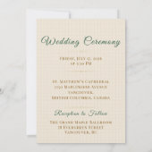 Elegante christelijke trouw e-invitatie kaart (Achterkant)