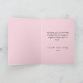 Elegante Christmas Angel Sparkle Feestdagen Kaart (Binnen)